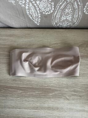 Negative Underwear Champagne Strapless Bandeau Bra Size 1